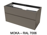 Meuble sous-vasque, finition bois ou couleurs, deux tiroirs à onglet, Largeur 60, 70, 80, 100, 120 et 140 cm, Profondeur 45 cm, Hauteur 55 cm, Stock disponible, LIVRAISON OFFERTE